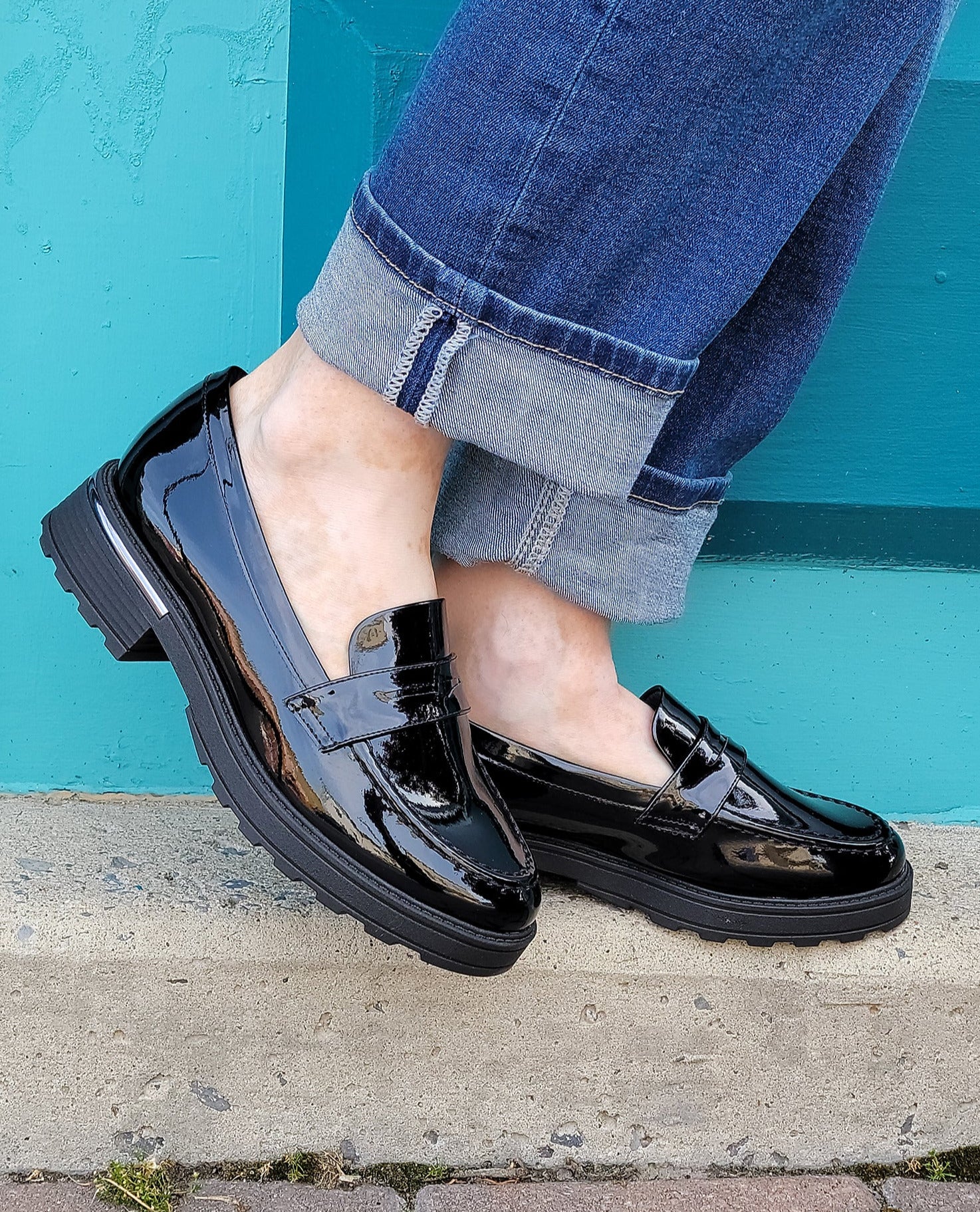 Anabelle Loafer - Black Patent