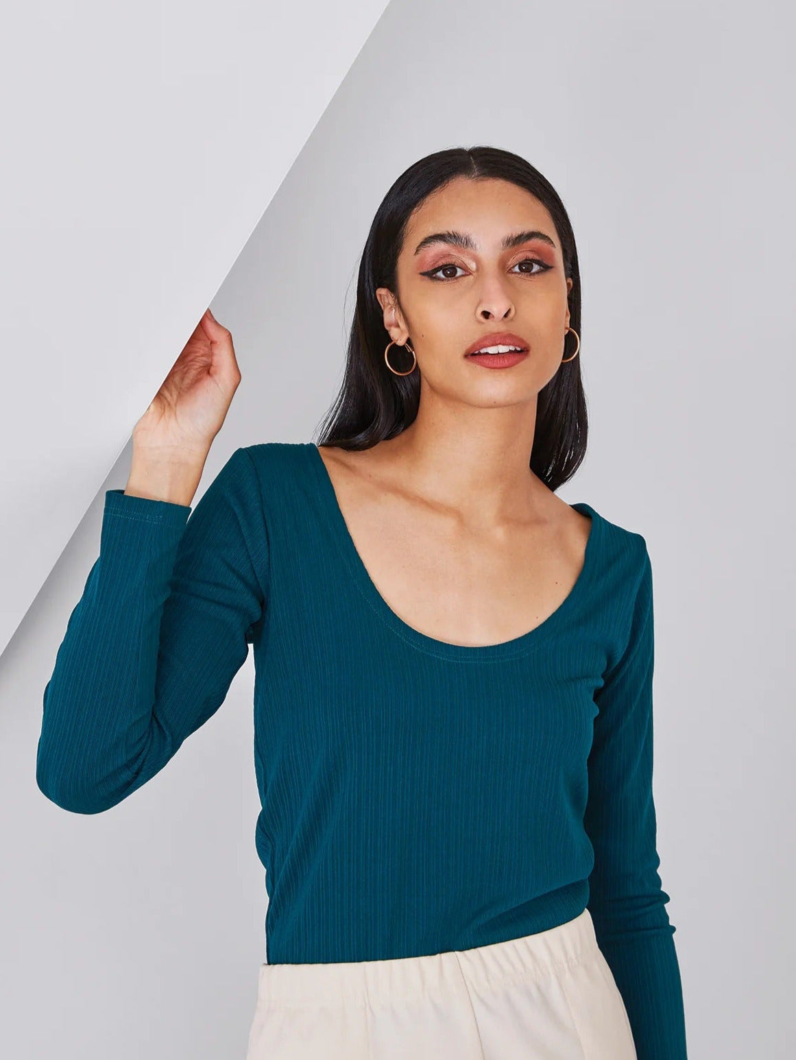 Finneas Ribbed Sweater - Teal