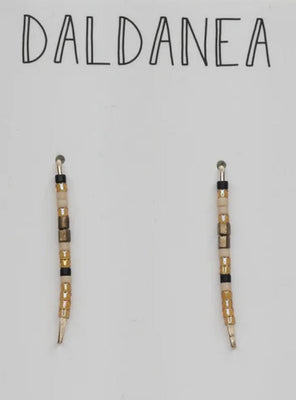 Boucles d'oreilles sur tige d'or Gwen par Daldanea 