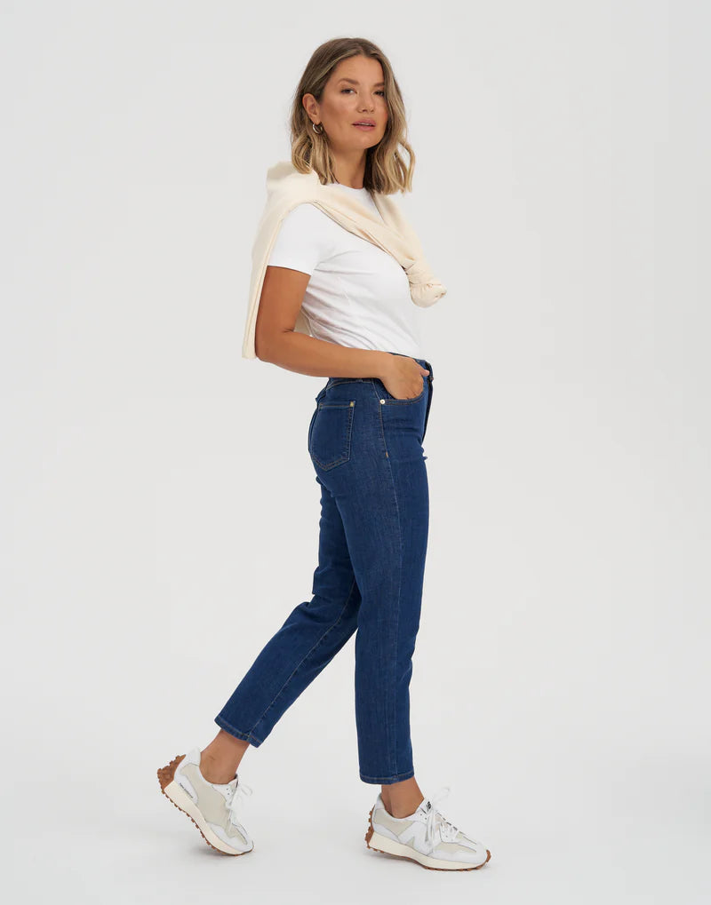 Jeans coupe slim Emily - bleu barbuda