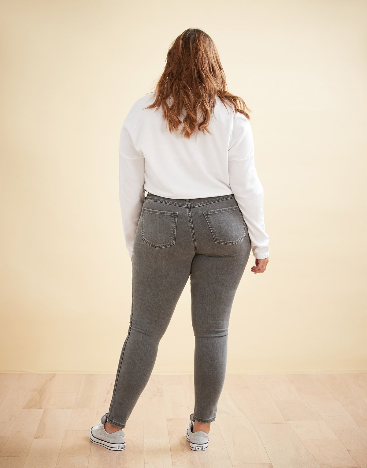 Jeans coupe skinny Rachel - gris pâle