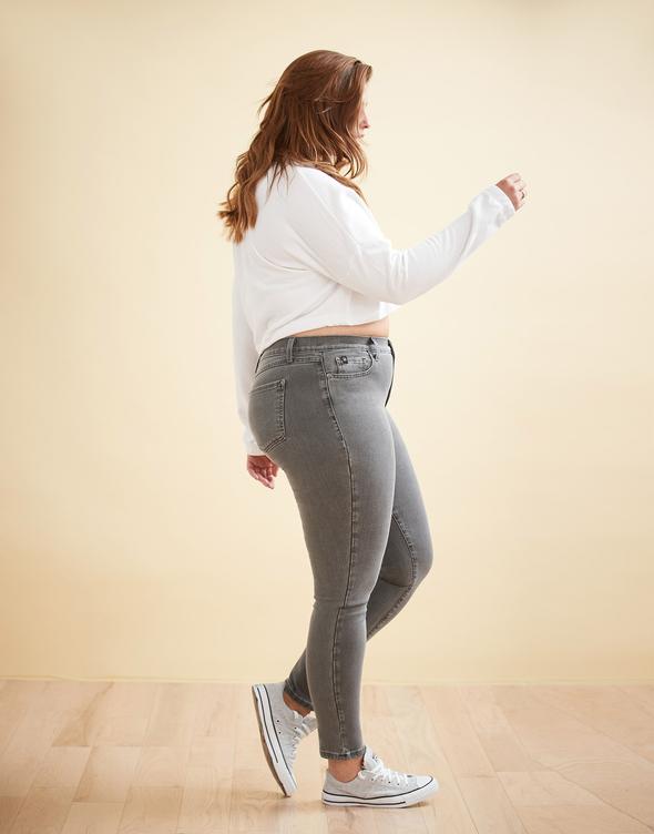 Jeans coupe skinny Rachel - gris pâle