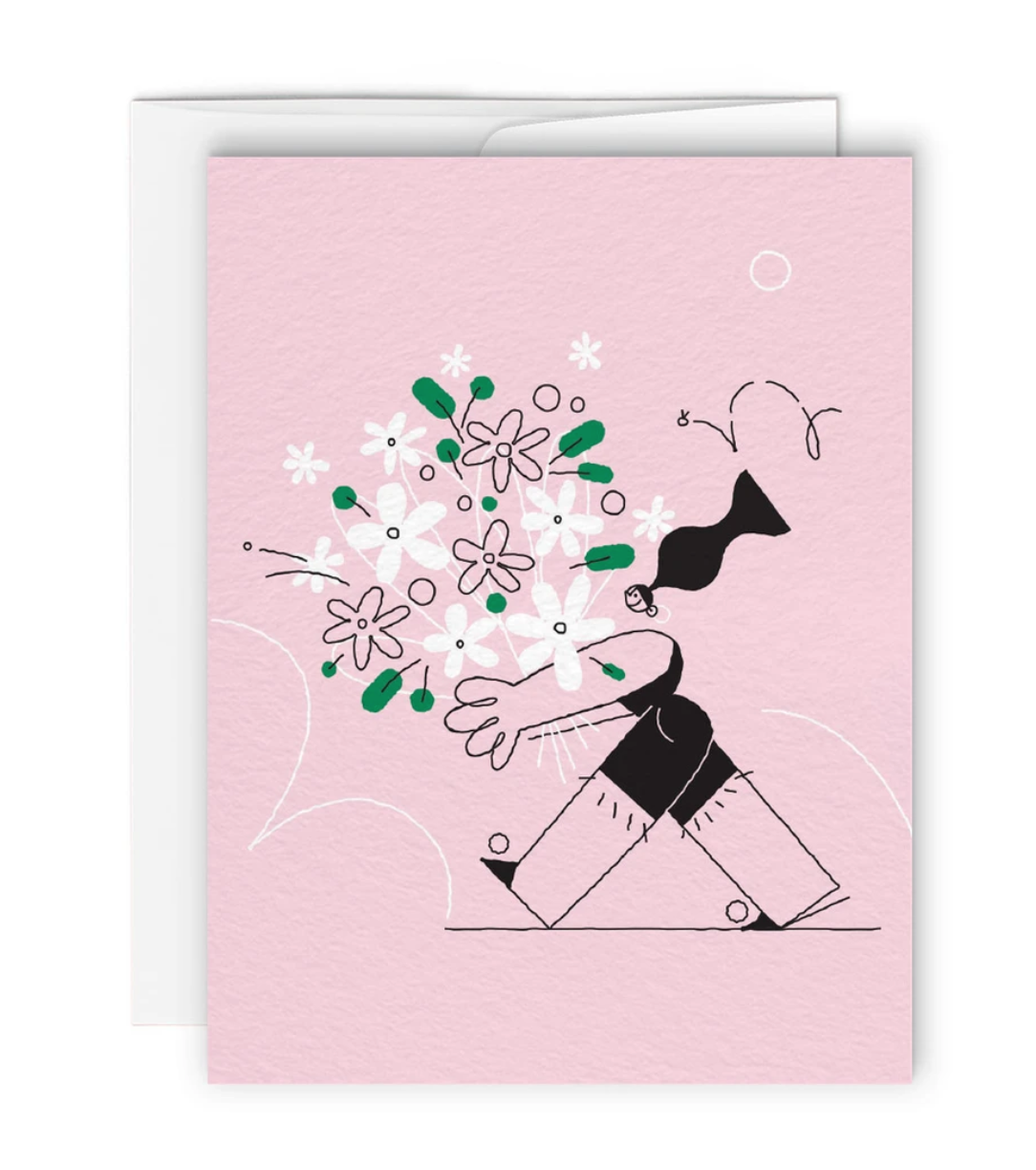 Carte de souhaits Bouquet par Paperole