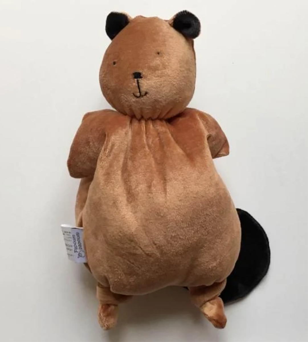 Bamboo beaver plush toy