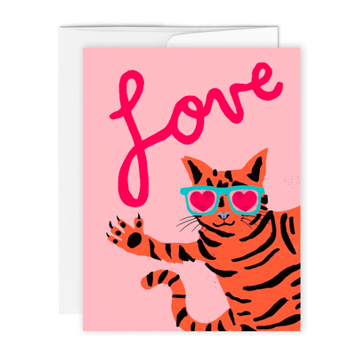 Carte de souhaits Love cat par Paperole
