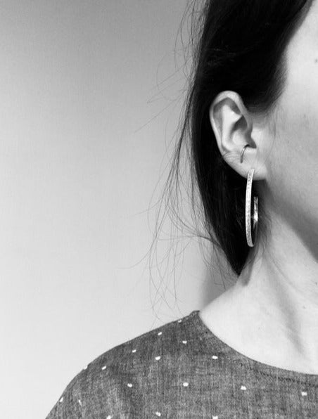 Louise floral silver earrings